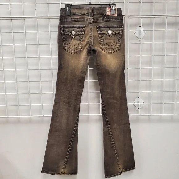 Rare Vintage Lowrise Mud Wash True Religion Distressed Jeans - Picture 2 of 8